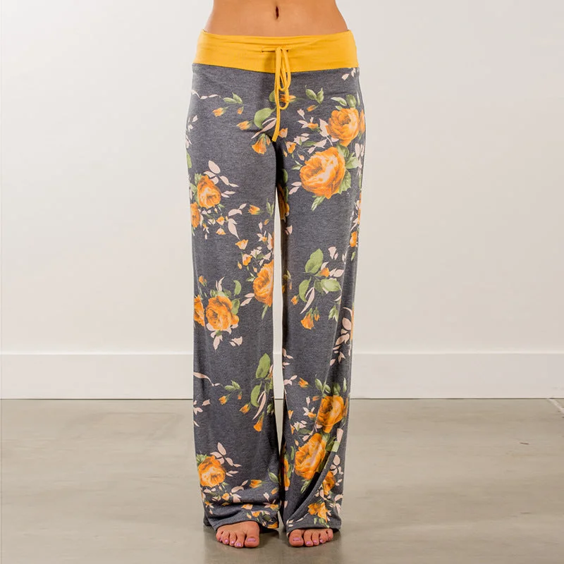 Womens Wide-Leg Palazzo-Style Vibrant Colorful Patterned Lounge Pants Relaxed Lounge Trousers Womens Wide-Leg Palazzo-Style Vibrant Colorful Patterned Lounge Pants Relaxed Lounge Trousers