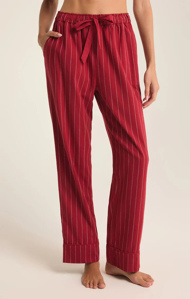Z Supply Dreamer Stripe Flannel Pants Soft Stretch Leggings